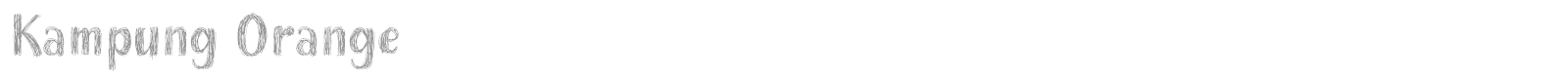 Kampung Orange font preview